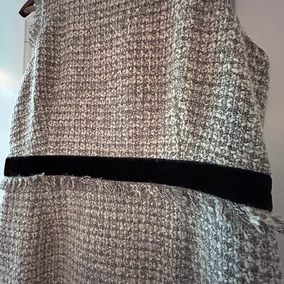 J. Crew Size 14 Silver Tweed Dress - Picture 8 of 8